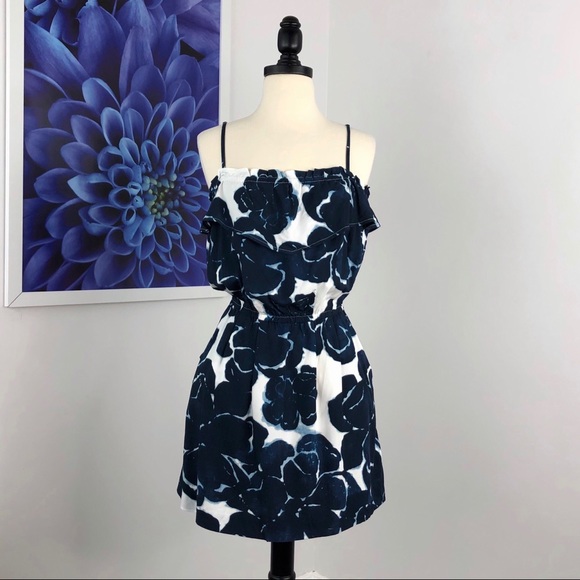 J. Crew Factory Dresses & Skirts - J Crew Floral Print Ruffle Dress